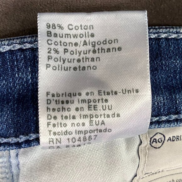 AG Adriano Golschmied | The Stilt Cigarette Roll-Up Jeans | Size 28 Women's - Picture 13 of 15
